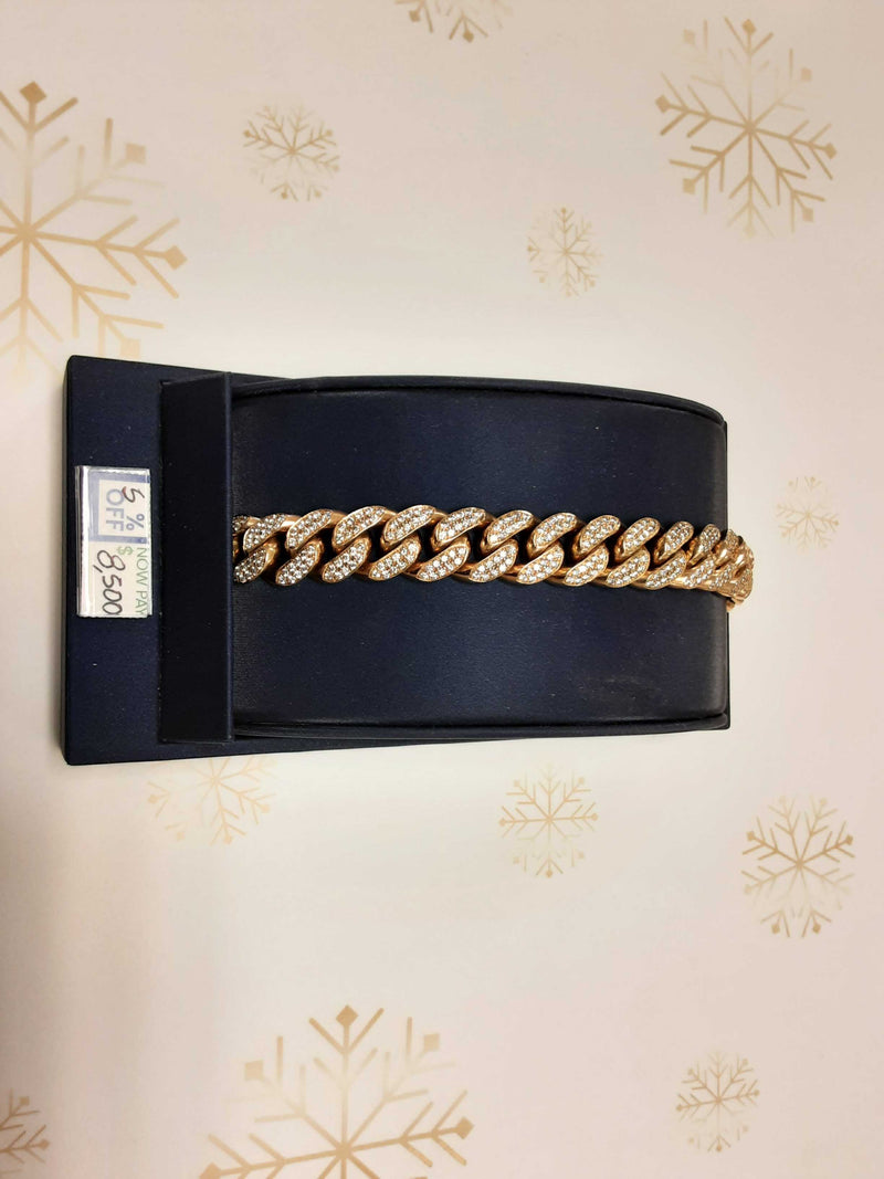 Yellow Gold 10k (.417) 129.2 grams 9 inch