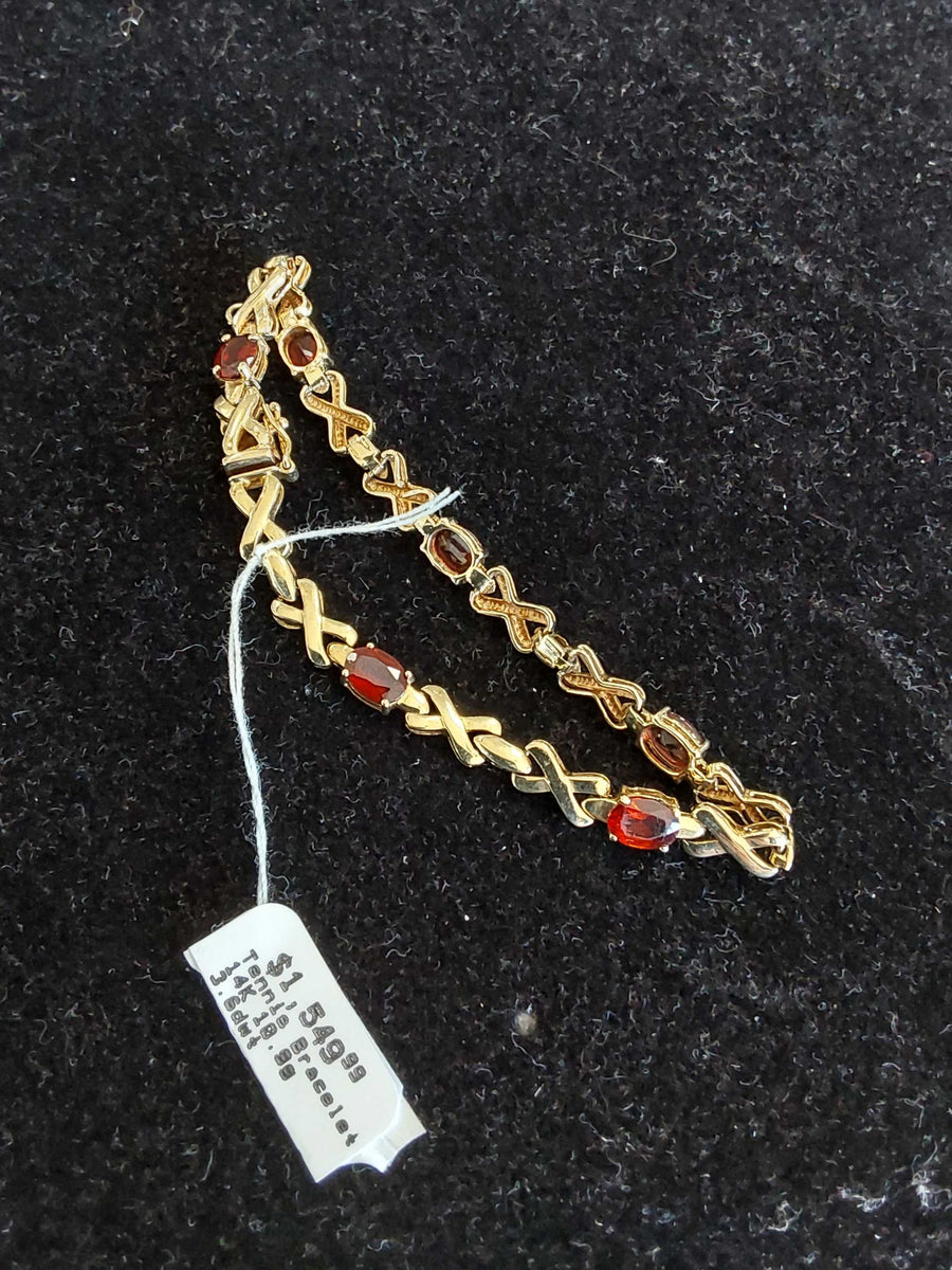 Tennis Bracelet - Yellow Gold 14k (.585) 10.9 grams 8 inch