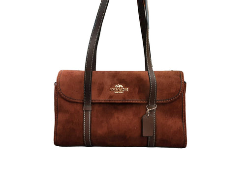 Coach Bridged Flap Brown Purse / Handbag