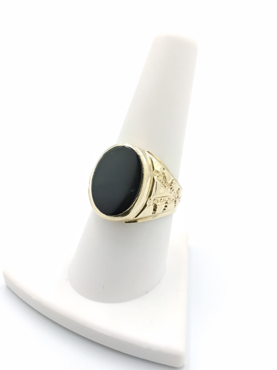 Men's Ring - Yellow Gold 14k (.585) 5.3 grams Size 8.5