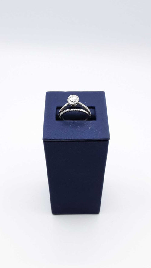 Ring - Engagement Set - White Gold 14k (.585) 4.4 grams Size 8