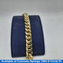 Cuban Link Bracelet - Yellow Gold 10k (.417) 43.4 grams 8 inch