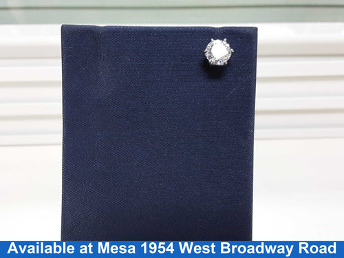 Single Stud Earring - White Gold 14k (.585) 0.8 grams