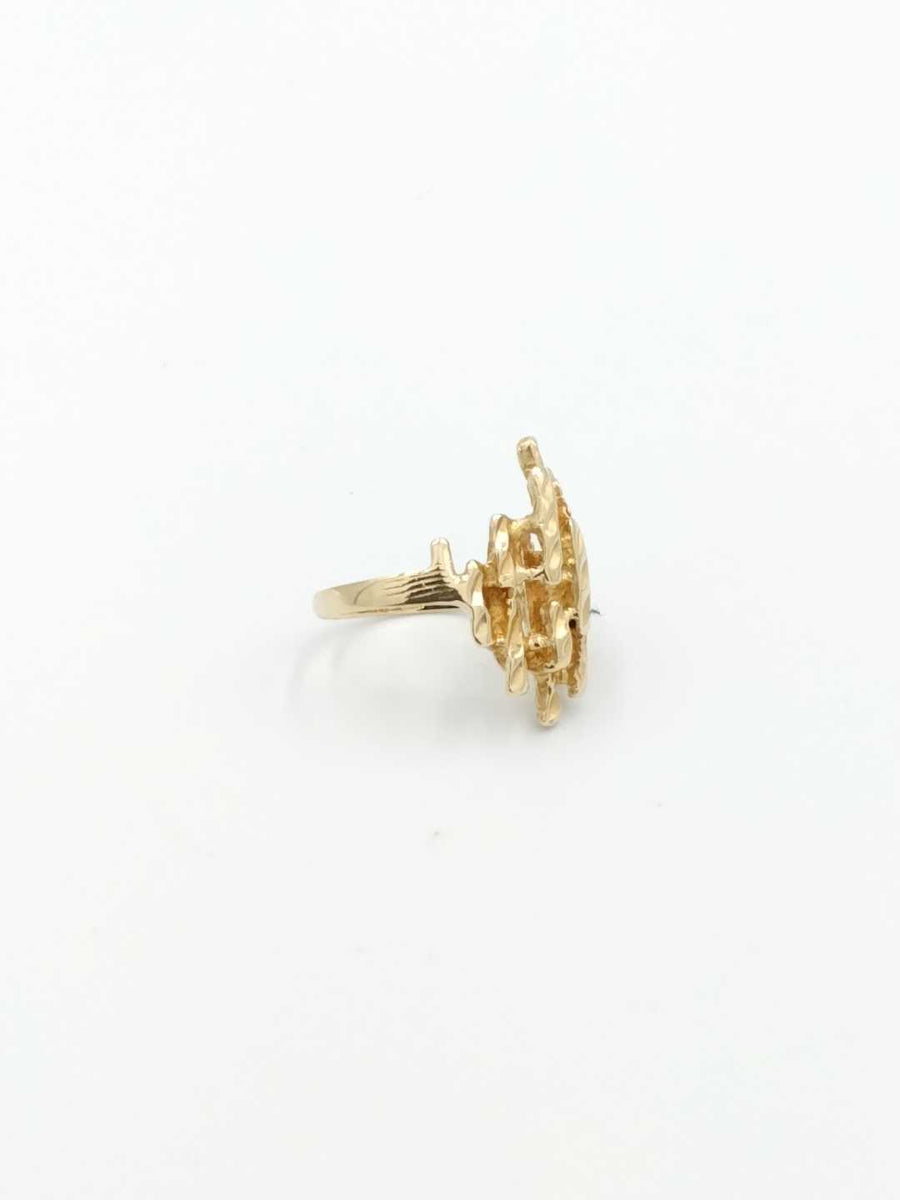 Women's Ring - Yellow Gold 14k (.585) 4.4 grams Size 6.5