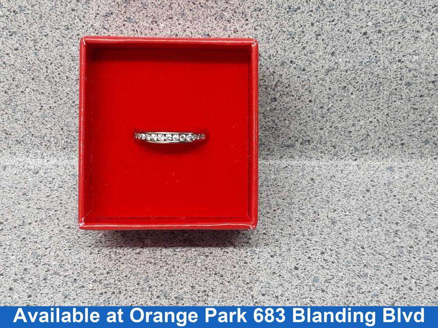 Ring - Wedding Band - White Gold 14k (.585) 2.5 grams Size 6