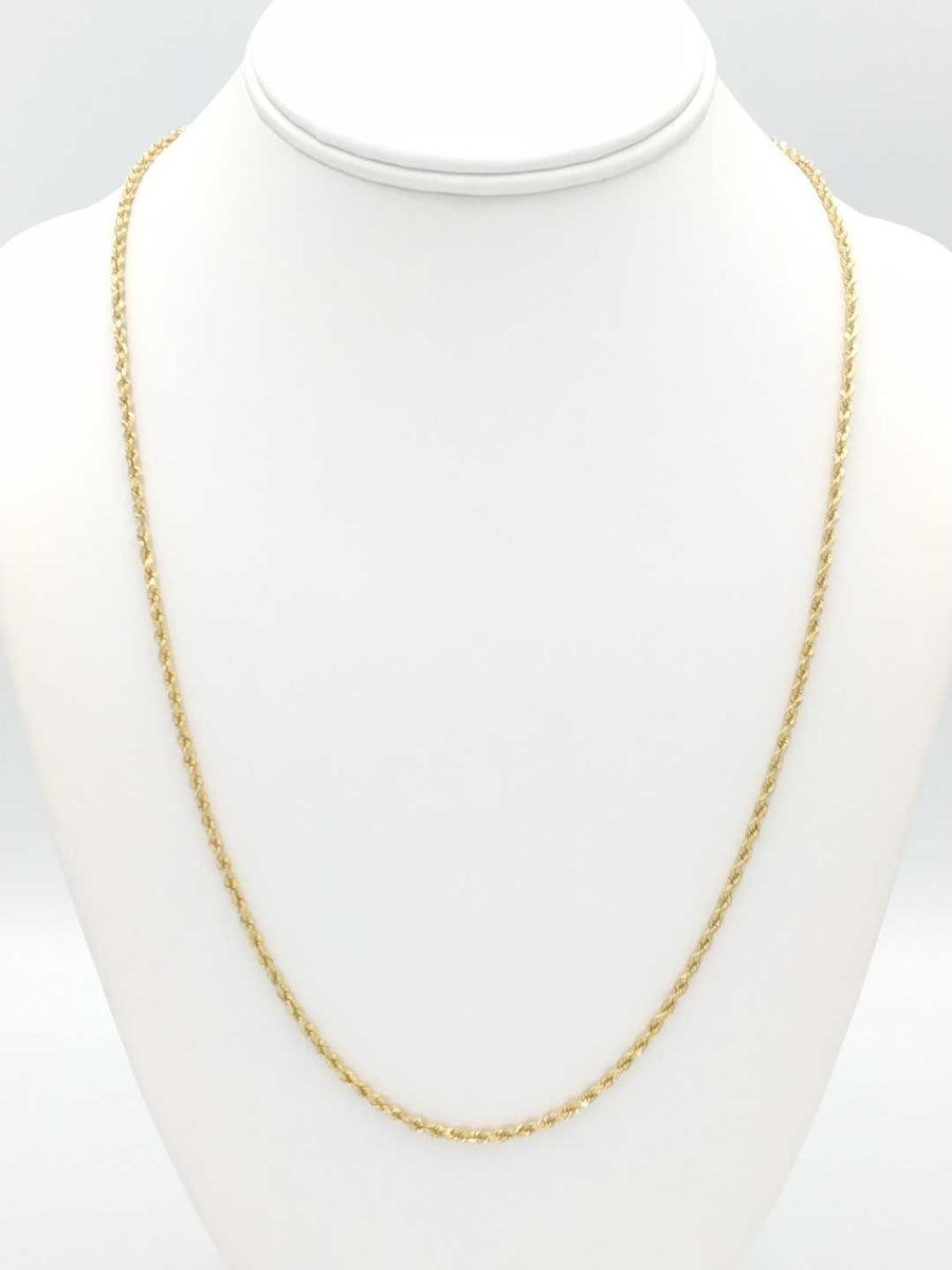 Rope Chain - Yellow Gold 14k (.585) 10.2 grams 22 inch