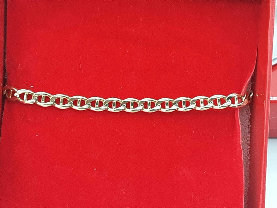Link Bracelet - Yellow Gold 14k (.585) 6.2 grams 7 inch