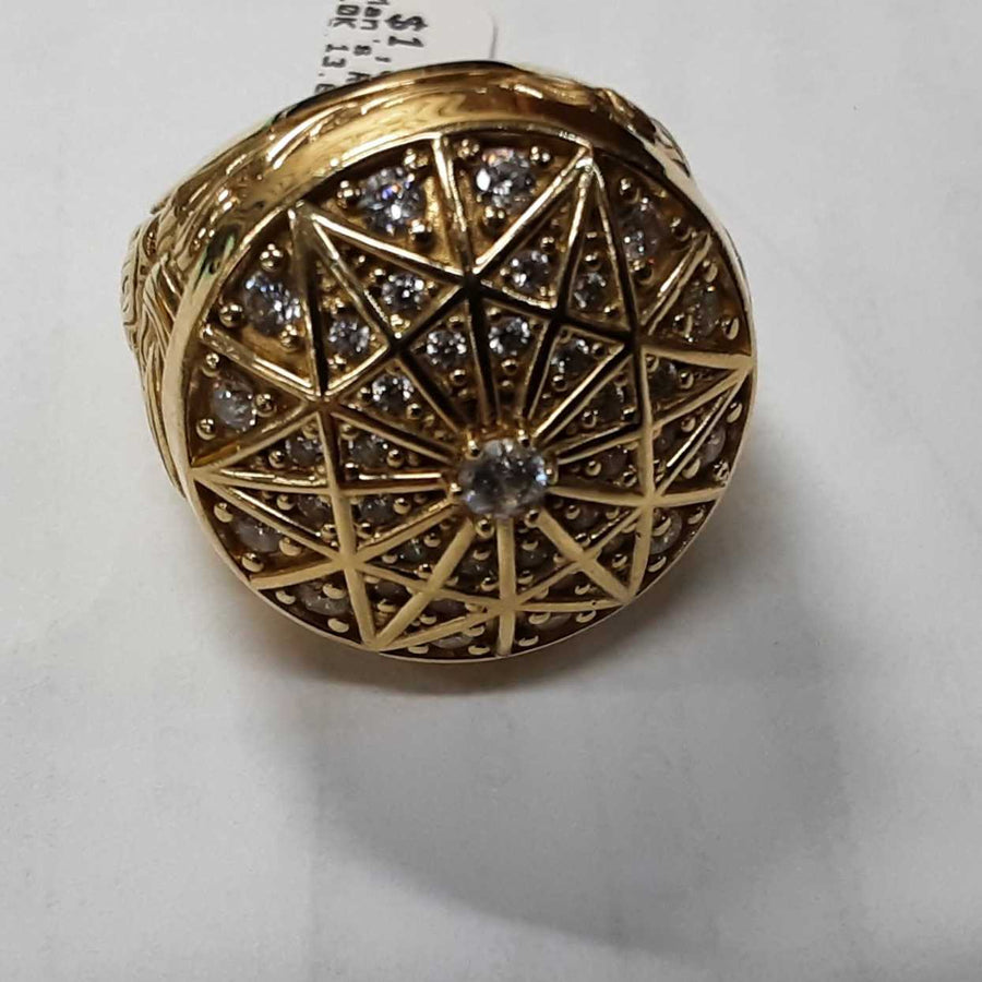 Men's Ring - Yellow Gold 10k (.417) 13.6 grams Size 20