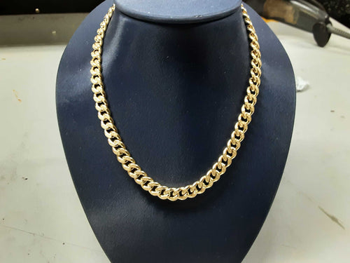 Cuban Link Chain - Yellow Gold 10k (.417) 17.3 grams 20 inch