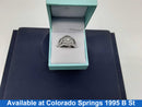 Ring - Wedding Set - White Gold 14k (.585) 8.2 grams Size 6