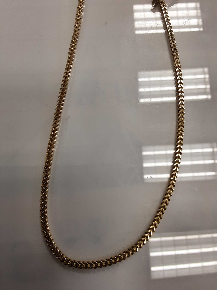 Fox Tail Chain - Yellow Gold 10k (.417) 9.9 grams 22 inch