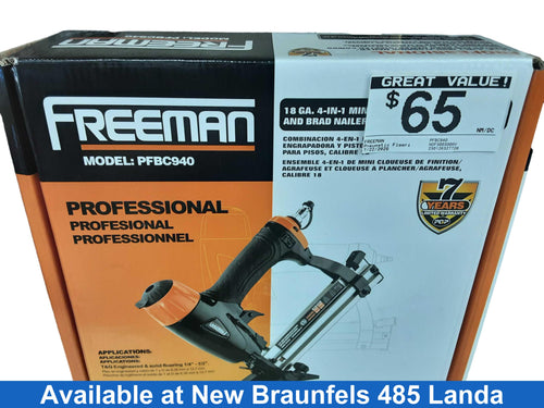 Freeman Pfbc940 Black Pneumatic Flooring Nailer