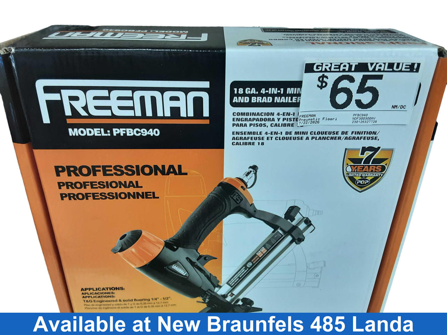 Freeman Pfbc940 Black Pneumatic Flooring Nailer