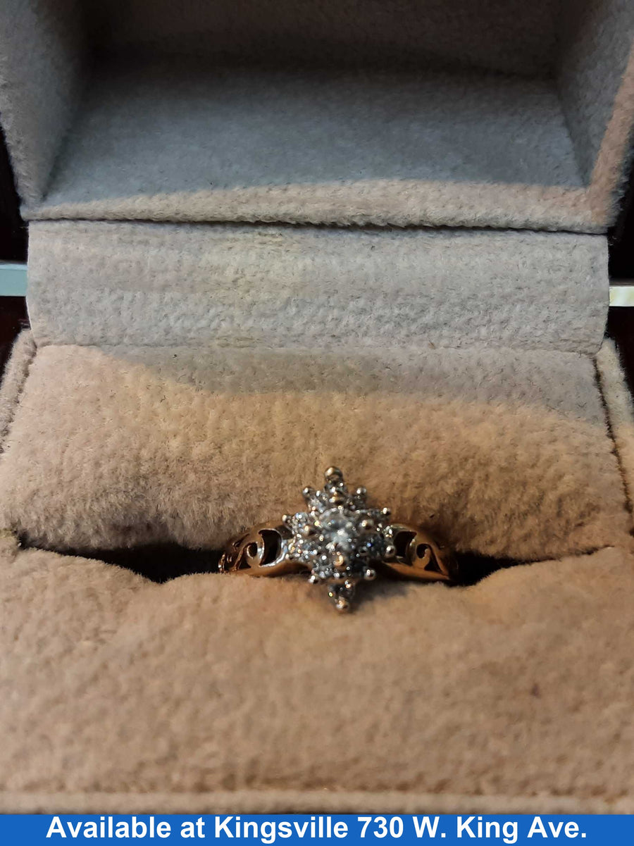 Women's Ring - Yellow Gold 10k (.417) 2 grams Size 7