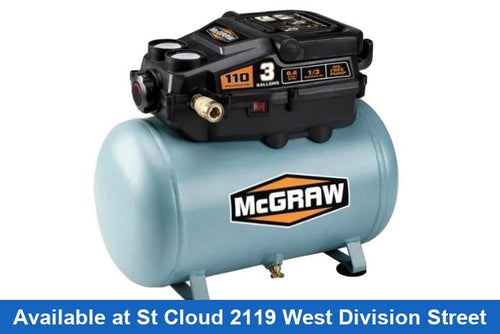 Mcgraw 3 Gal Blue Electric Compressor