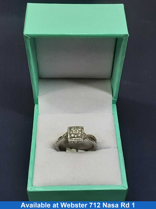 Women's Ring - Anniversary - White Gold 10k (.417) 2.4 grams Size 7
