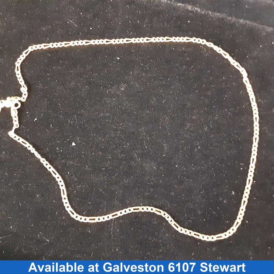 Figaro Chain - Yellow Gold 14k (.585) 20.1 grams 22 inch