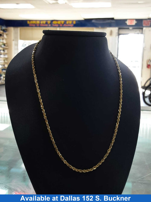 Rope Chain - Yellow Gold 10k (.417) 6.3 grams 20 inch