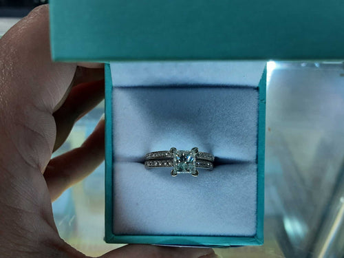 Ring - Engagement Set - White Gold 14k (.585) 4.4 grams Size 5