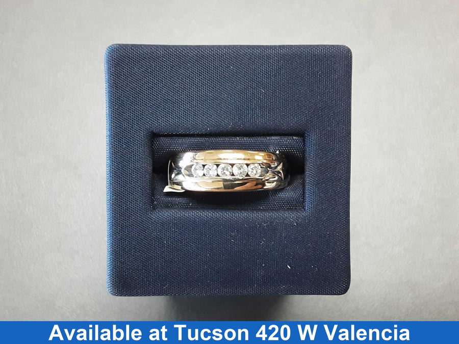 Ring - Wedding Band - Yellow Gold 14k (.585) 4.4 grams Size 7.5