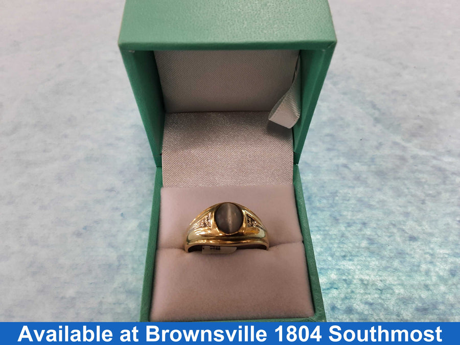 Men's Ring - Yellow Gold 10k (.417) 4.4 grams Size 11.5