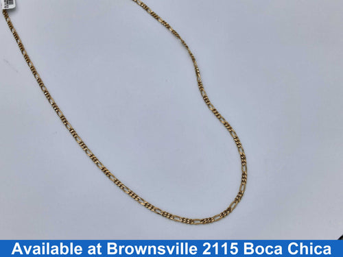 Figaro Chain - Yellow Gold 14k (.585) 10.6 grams 22 inch