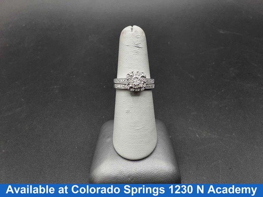 Ring - Engagement Set - Silver 4.9 grams Size 7