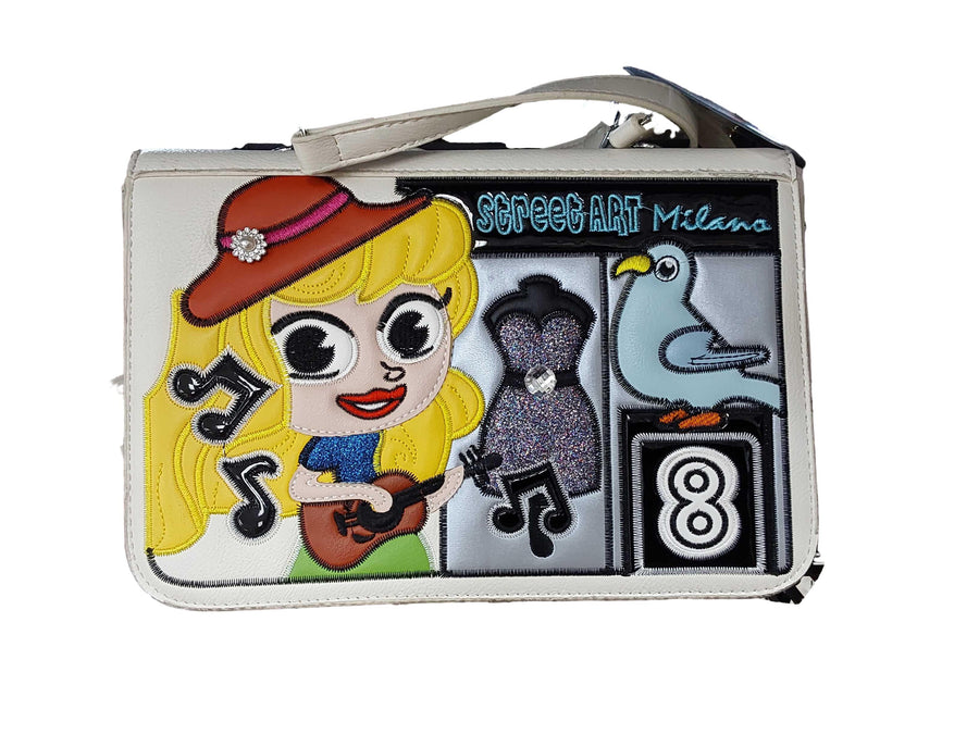 Milano Street Art White Purse / Handbag