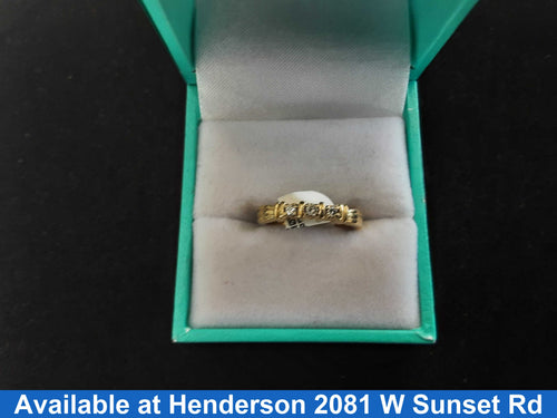 Women's Ring - Anniversary - Yellow Gold 10k (.417) 2.3 grams Size 6