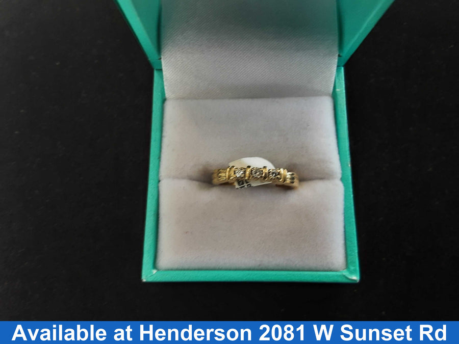 Women's Ring - Anniversary - Yellow Gold 10k (.417) 2.3 grams Size 6
