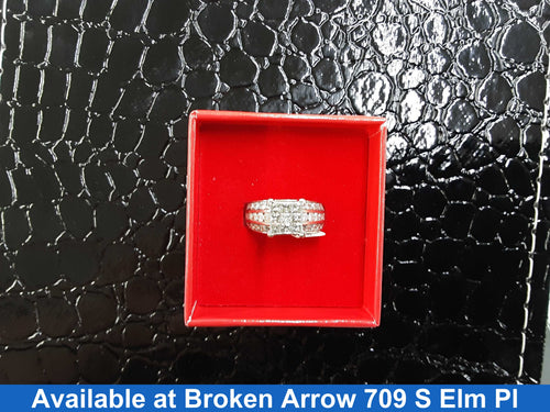 Ring - Engagement Set - White Gold 10k (.417) 5.5 grams Size 6
