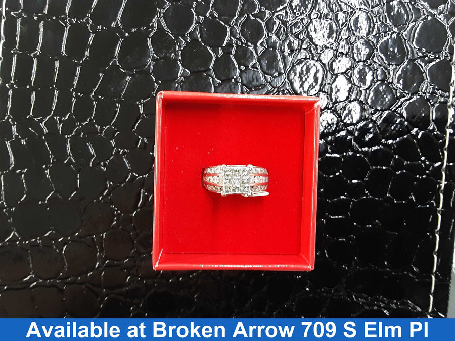Ring - Engagement Set - White Gold 10k (.417) 5.5 grams Size 6
