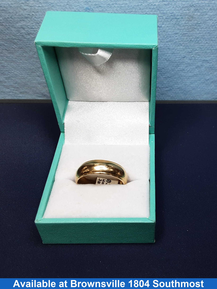 Ring - Wedding Band - Yellow Gold 14k (.585) 7.3 grams Size 9