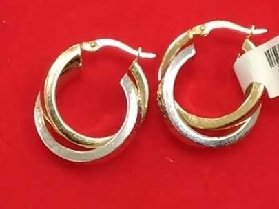 Hoop Earrings - Yellow Gold 14k (.585) 4.9 grams