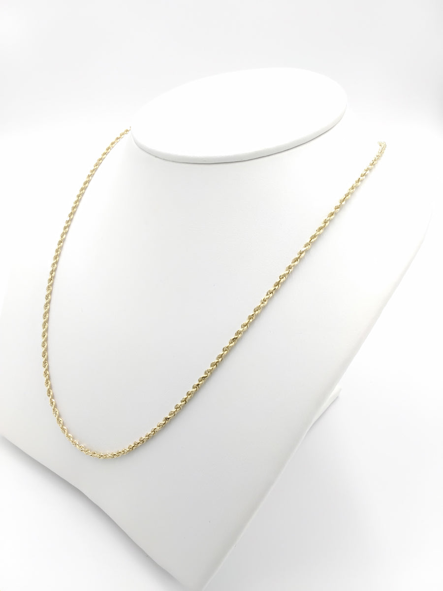 Rope Chain - Yellow Gold 10k (.417) 5.6 grams 20 inch