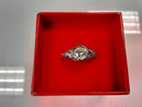 Women's Ring - Solitaire - White Gold 14k (.585) 3 grams Size 10
