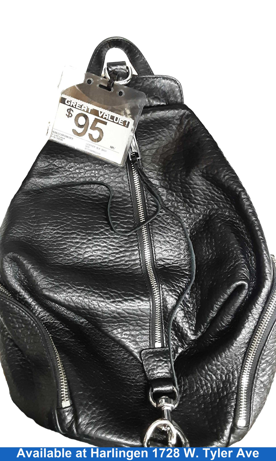 Rebeccaminkoff Leather Blk Back Pack Black Backpack / Briefcase / Bag