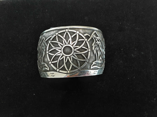 Bangle Bracelet - Silver 61 grams 10 inch