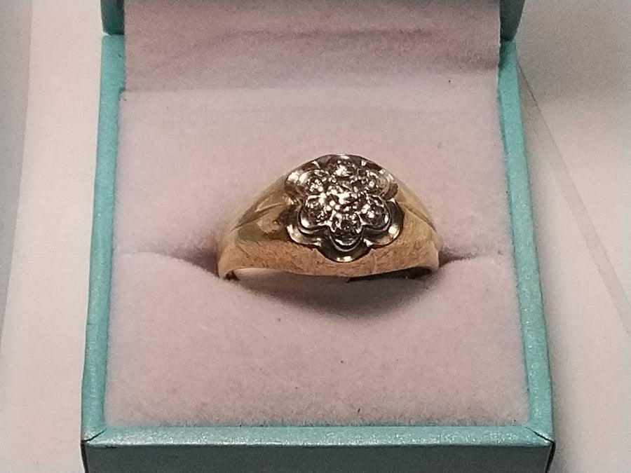 Men's Ring - Yellow Gold 14k (.585) 5 grams Size 10