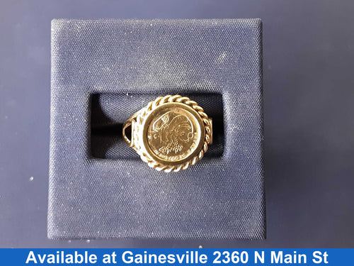 Men's Ring - Yellow Gold 10k (.417) 2.2 grams Size 7
