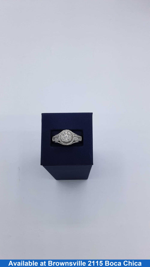 Women's Ring - White Gold 10k (.417) 6.8 grams Size 10.5