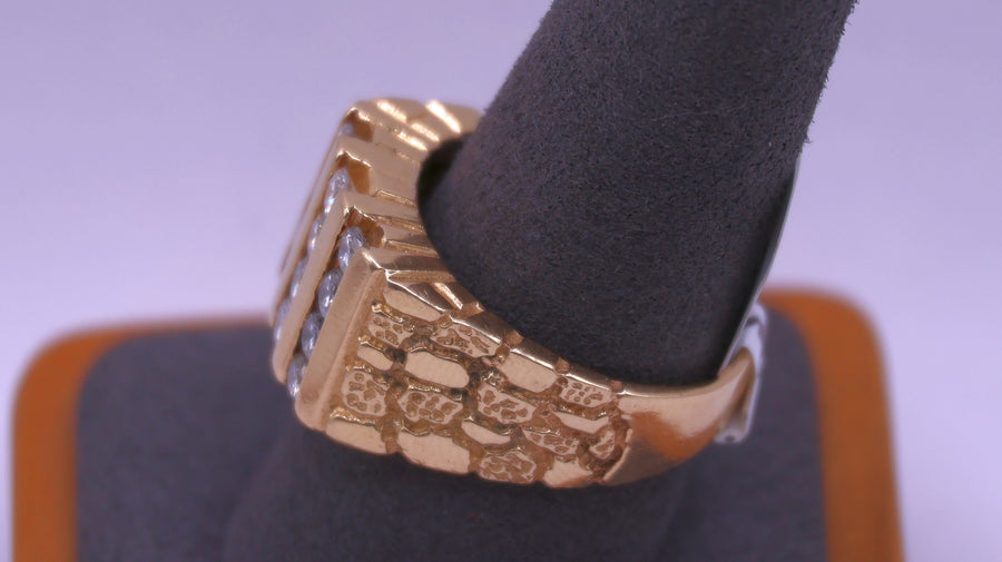 Men's Ring - Yellow Gold 14k (.585) 12.8 grams Size 10