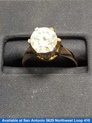 Women's Ring - Solitaire - Yellow Gold 10k (.417) 2.2 grams Size 5.5