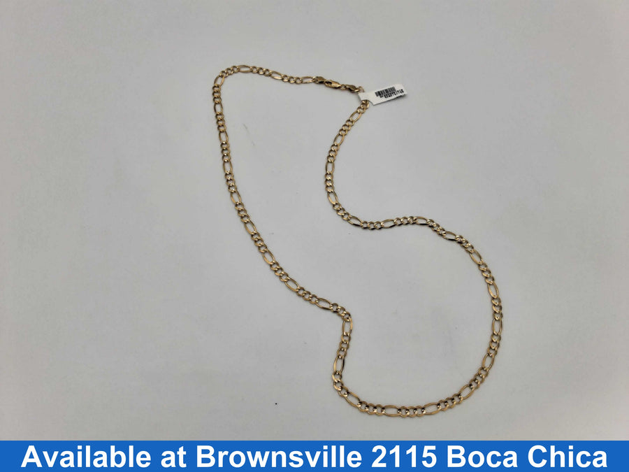 Figaro Chain - Yellow Gold 10k (.417) 11.4 grams 24 inch