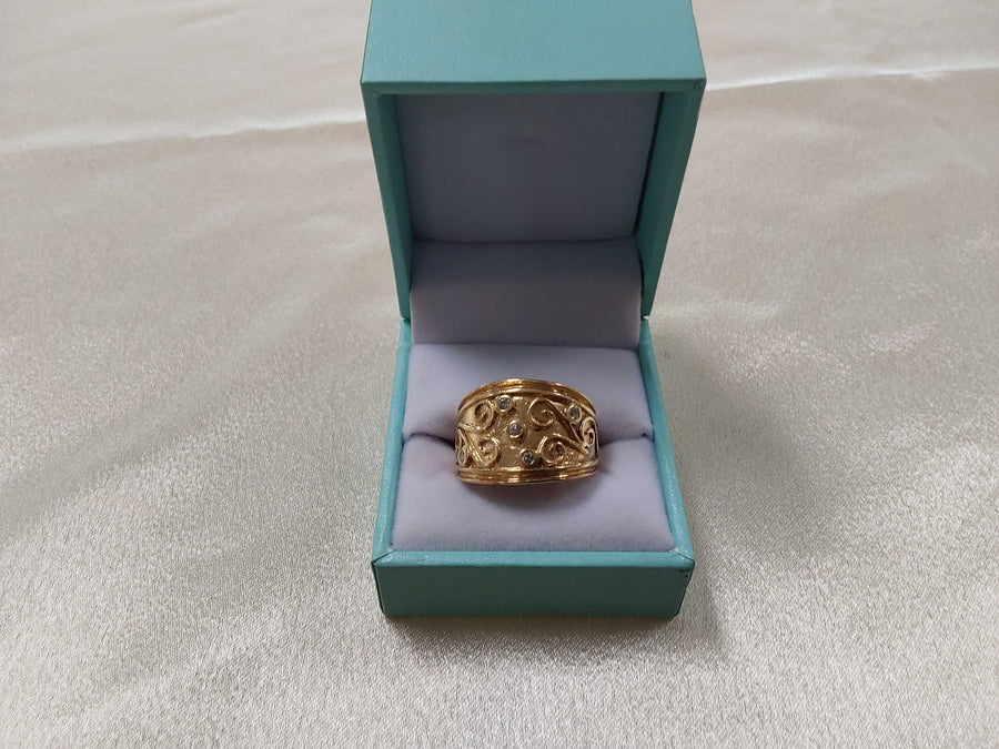 Women's Ring - Yellow Gold 14k (.585) 10.7 Grams Size 9