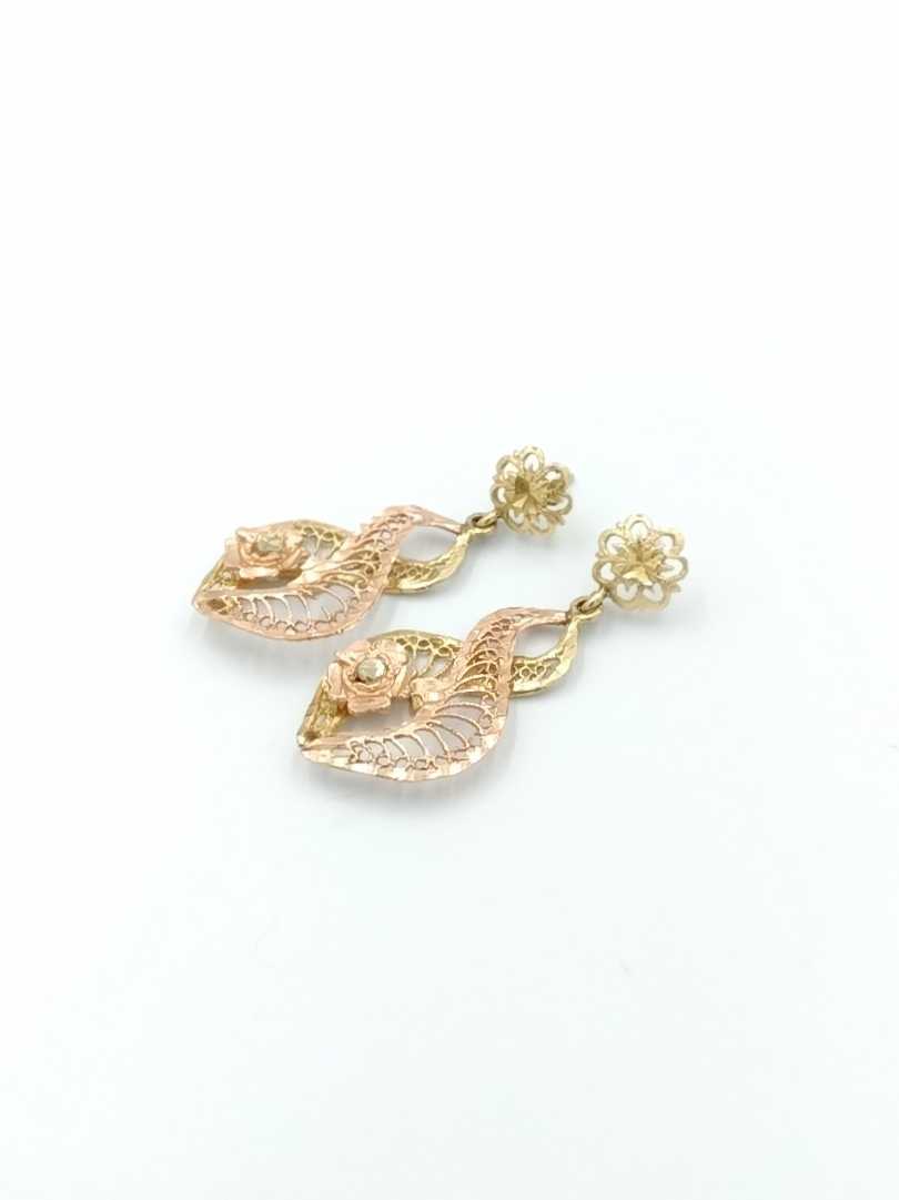 Earrings - Yellow Gold 14k (.585) 4.8 grams