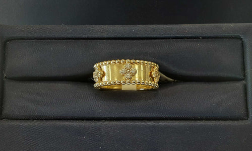 Women's Ring - Yellow Gold 14k (.585) 4.3 grams Size 6.5