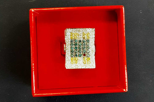 Women's Ring - White Gold 14k (.585) 9.5 grams Size 9.5