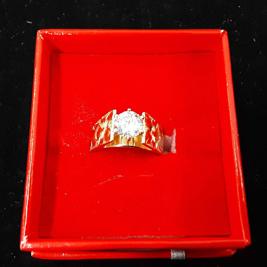 Women's Ring - Solitaire - Yellow Gold 14k (.585) 5.9 grams Size 6