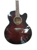 Dean Guitars Jc Qm Tge Gc Brown Acoustic / Electric Classic Guitar